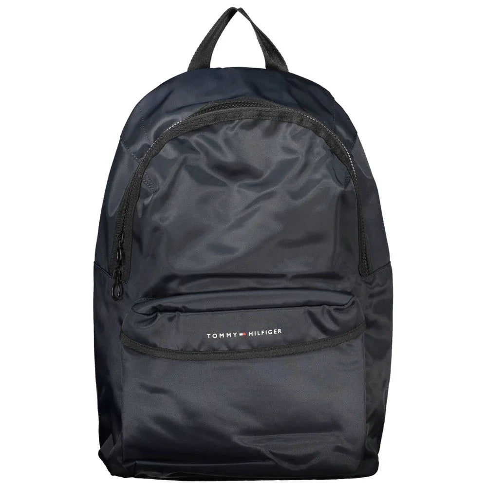 Tommy Hilfiger Blue Polyester Men Backpack - Laptop Backpacks