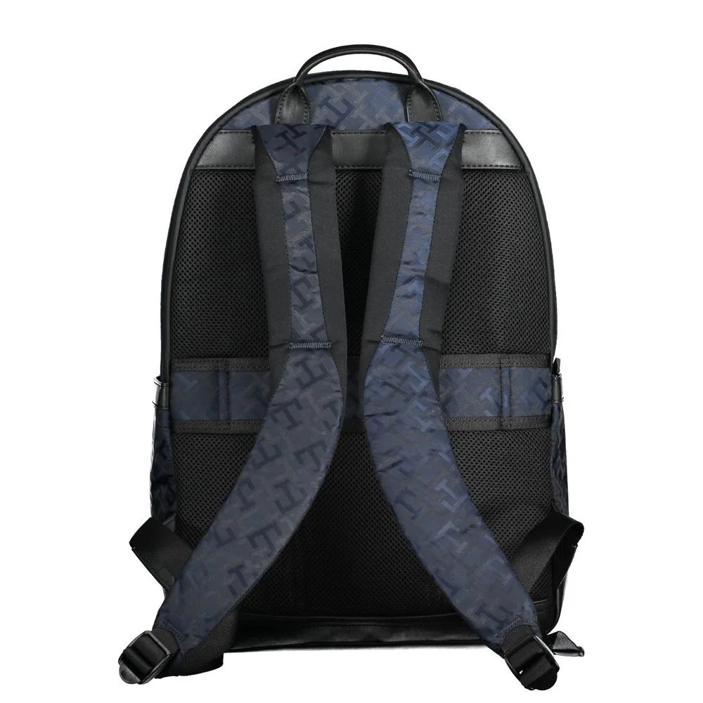 Tommy Hilfiger Blue Polyester Men Backpack - School Backpacks