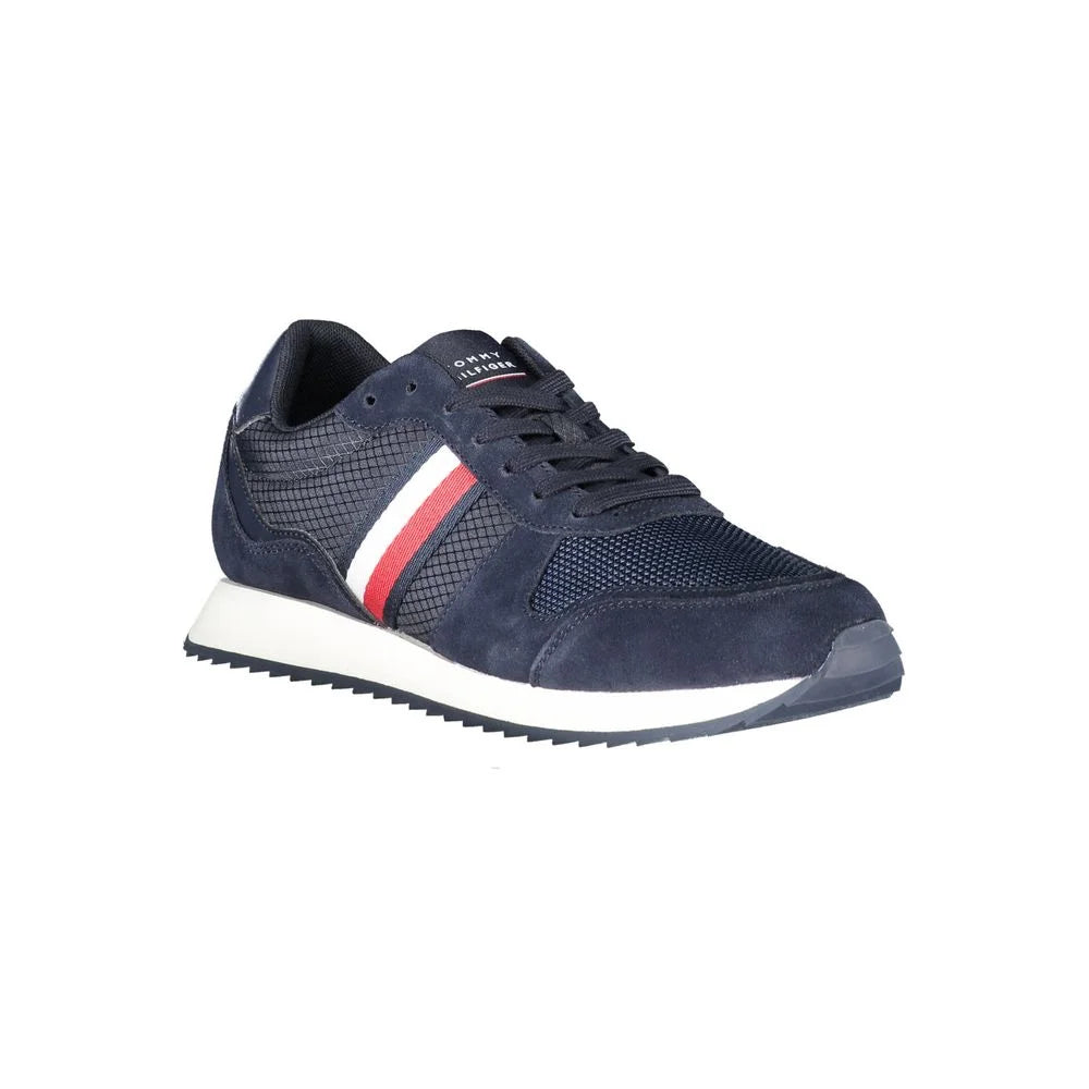 Tommy Hilfiger Blue Polyester Men Sneaker - EU40/US7 - Sneakers