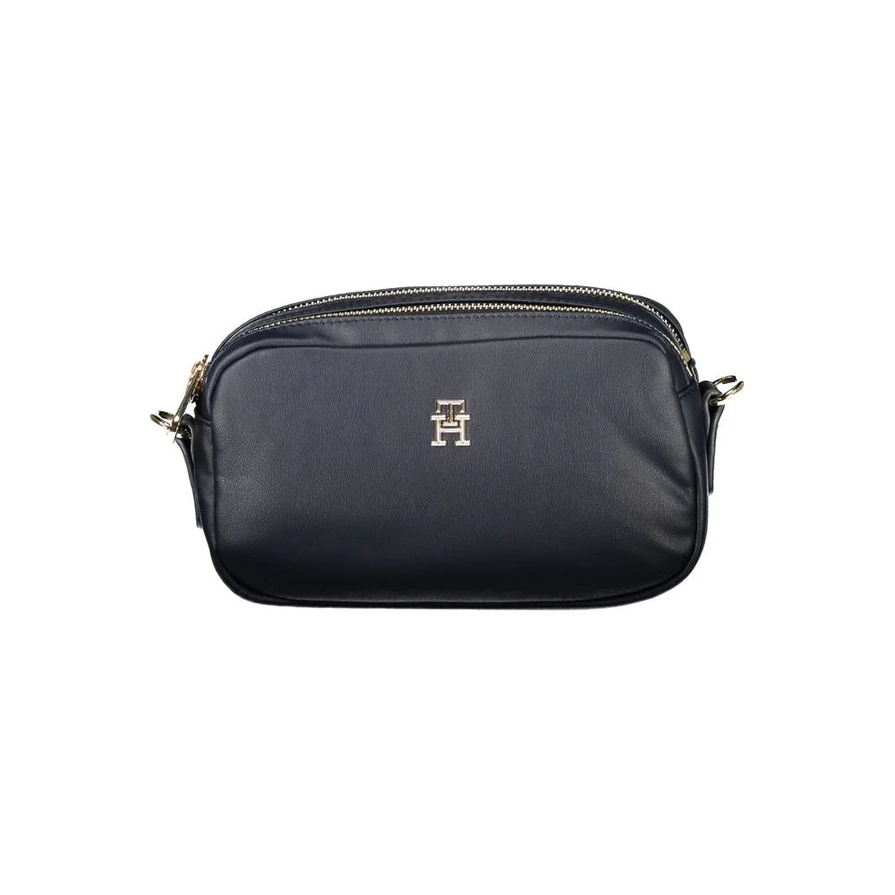 Tommy Hilfiger Blue Polyester Women Handbag - Shoulder Bags
