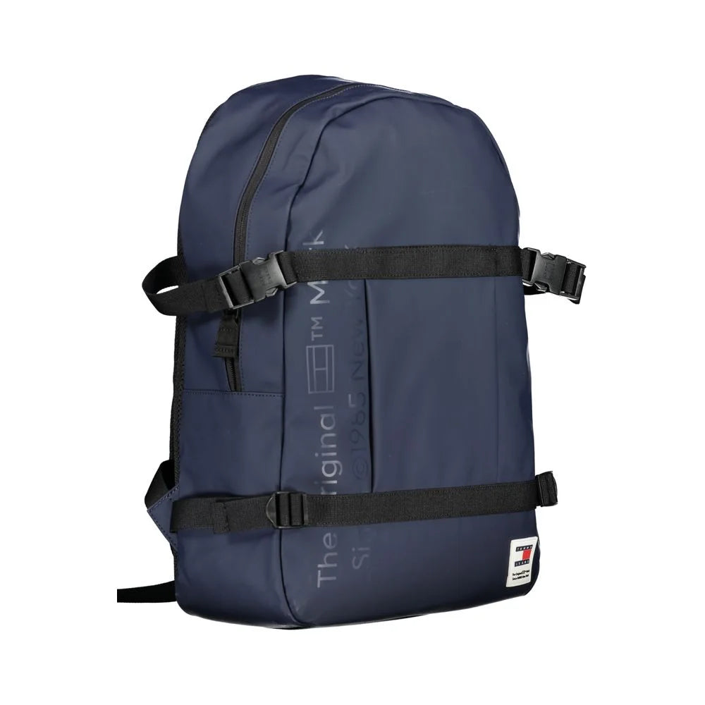 Tommy Hilfiger Blue Polyethylene Backpack - Backpacks