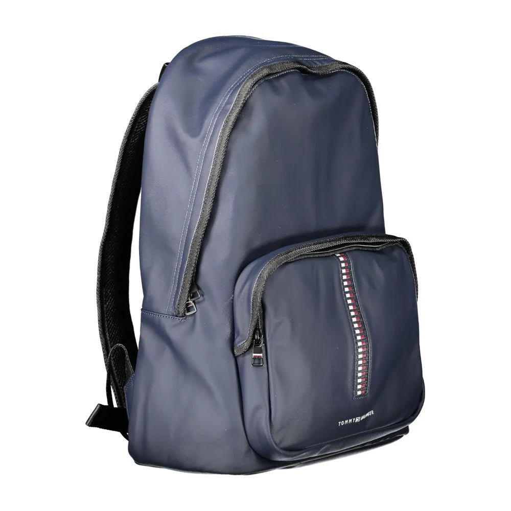 Tommy Hilfiger Blue Polyethylene Backpack - Laptop Backpacks