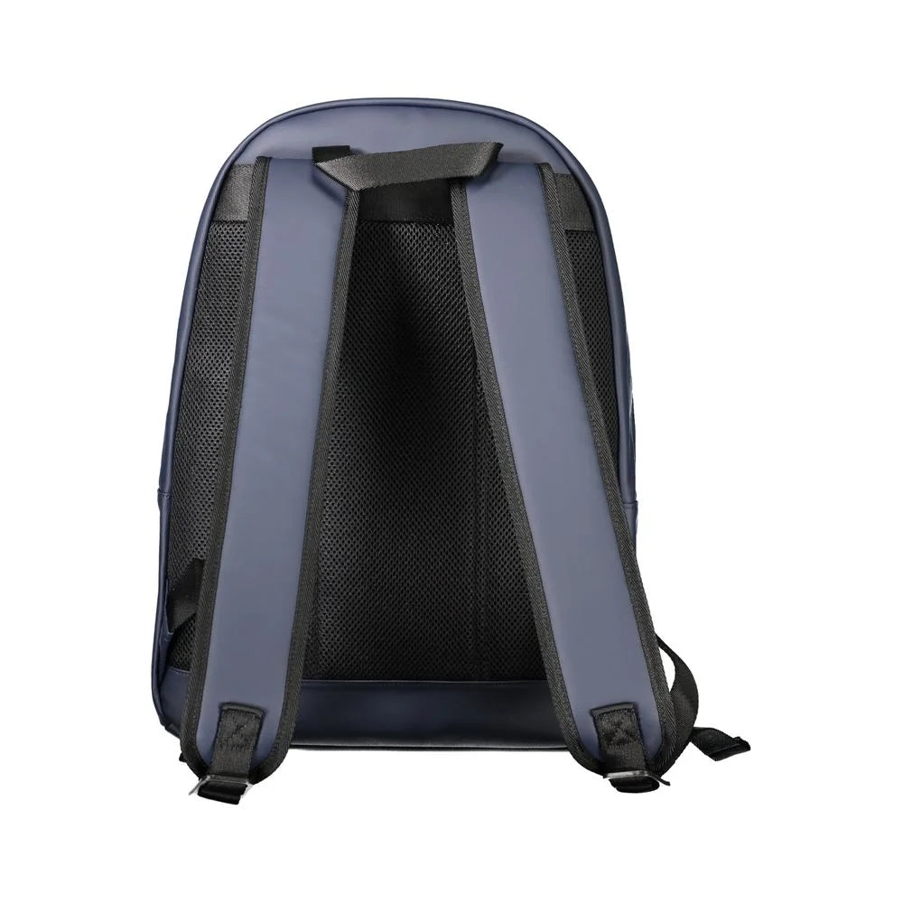 Tommy Hilfiger Blue Polyethylene Backpack - Laptop Backpacks
