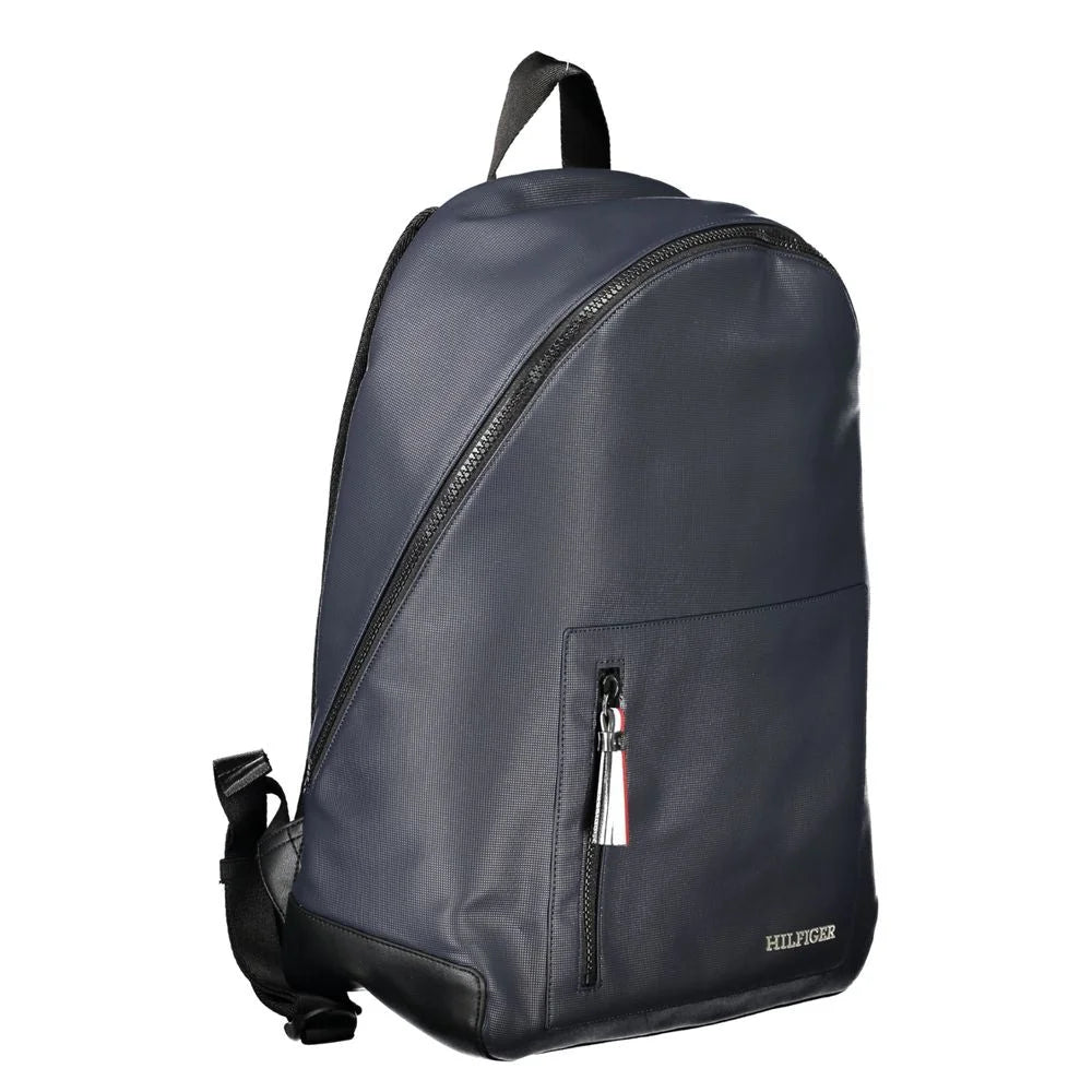 Tommy Hilfiger Blue Polyethylene Men Backpack - Laptop Backpacks