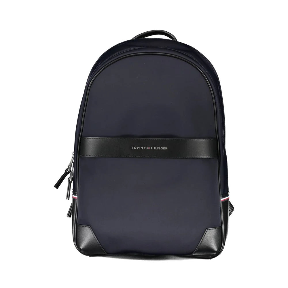 Tommy Hilfiger Blue Polyethylene Men Backpack - Laptop Backpacks