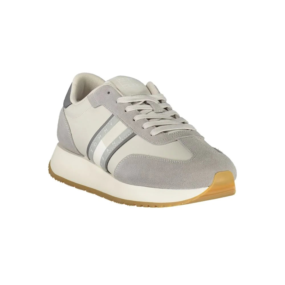 Tommy Hilfiger Brown Leather Men Sneaker - Sneakers