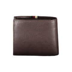 Tommy Hilfiger Brown Leather Men Wallet - Wallets