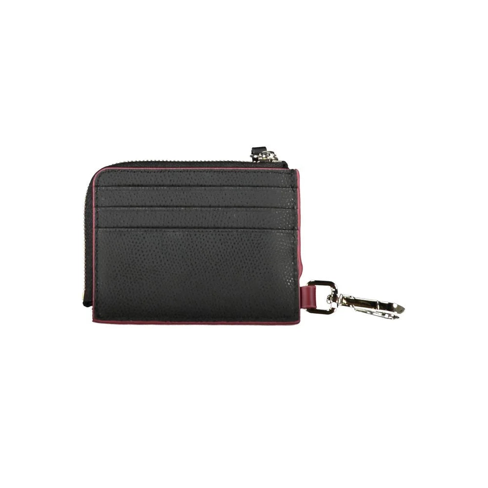 Tommy Hilfiger Chic Leather Card Holder with Snap Hook - Card Cases