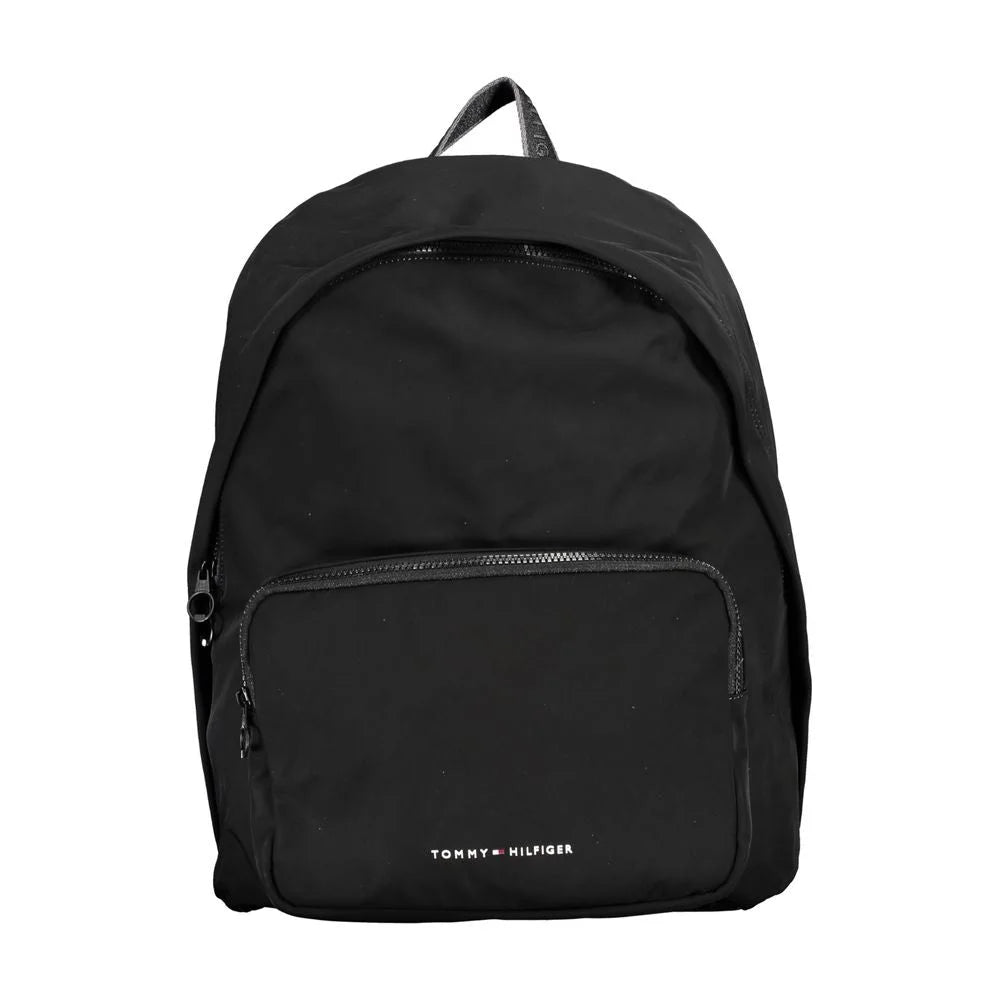 Tommy Hilfiger Chic Urban Black Backpack with Laptop Compartment - Laptop Backpacks