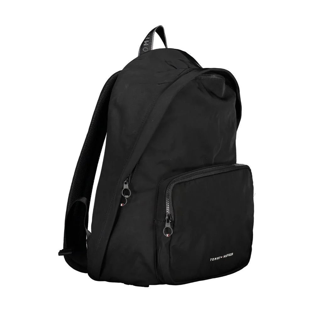 Tommy Hilfiger Chic Urban Black Backpack with Laptop Compartment - Laptop Backpacks