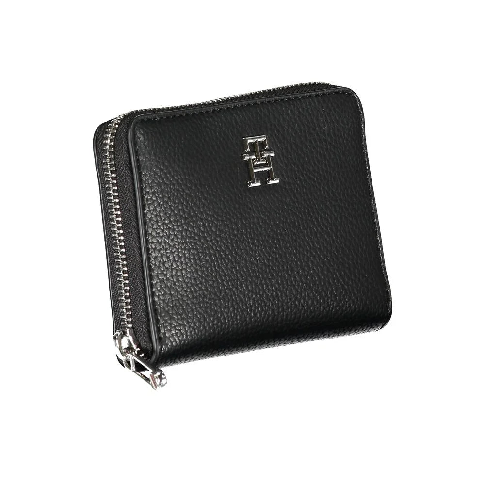 Tommy Hilfiger Elegant Black Polyethylene Wallet - Wallets