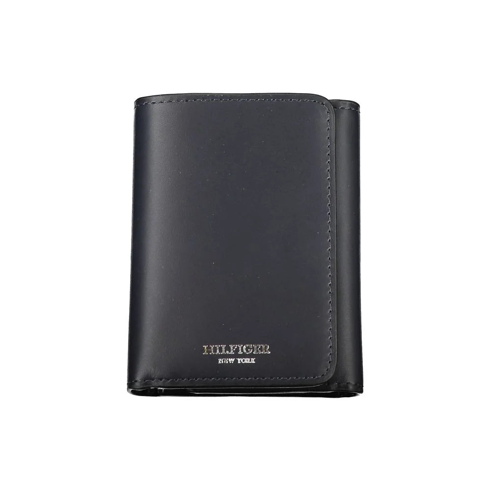 Tommy Hilfiger Elegant Blue Leather Wallet for Men - Wallets