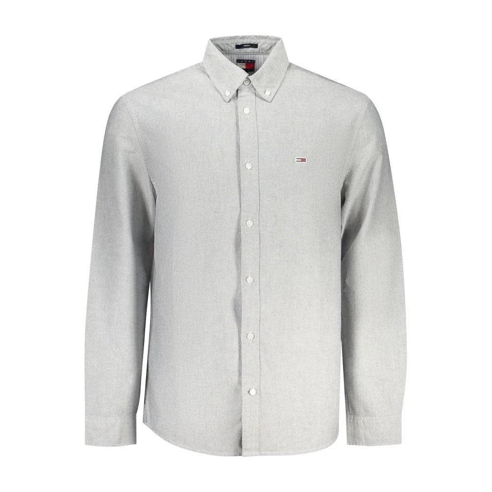 Tommy Hilfiger Gray Cotton Men Shirt - Shirts