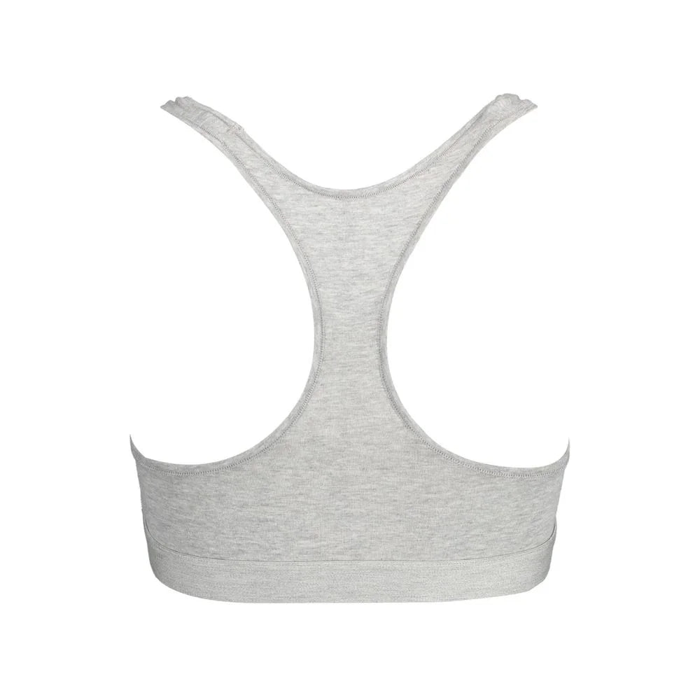 Tommy Hilfiger Gray Cotton Women Sports Bra - XS - Sports Bras