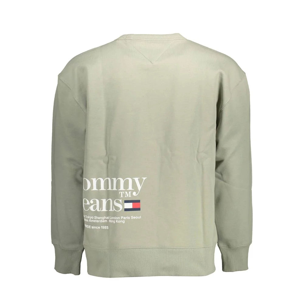 Tommy Hilfiger Green Cotton Men Sweater - Sweatshirts