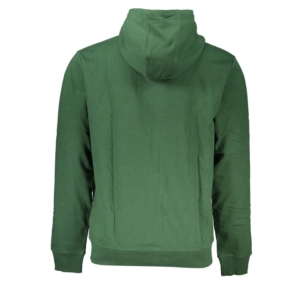 Tommy Hilfiger Green Cotton Men Sweater with Hood - S
