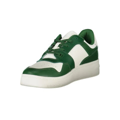 Tommy Hilfiger Green Leather Men Sneaker - Sneakers