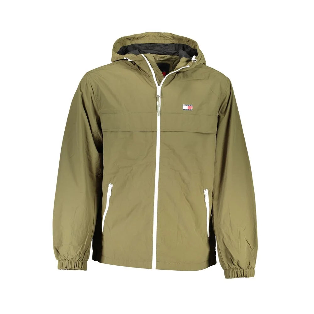 Tommy Hilfiger Green Recycled Nylon Men Jacket - S - Sport Jackets