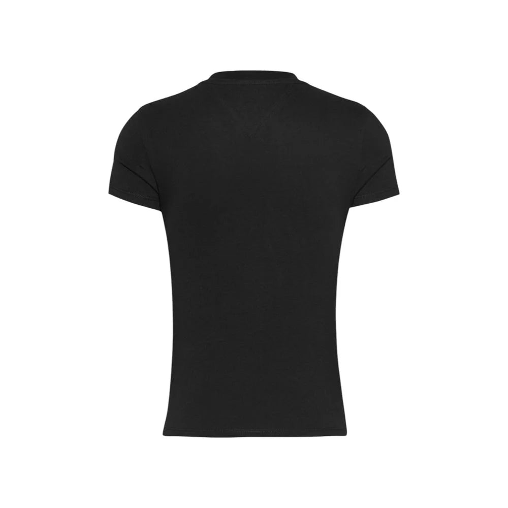 Tommy Hilfiger Jeans Black Cotton T-Shirt - IT38|XS