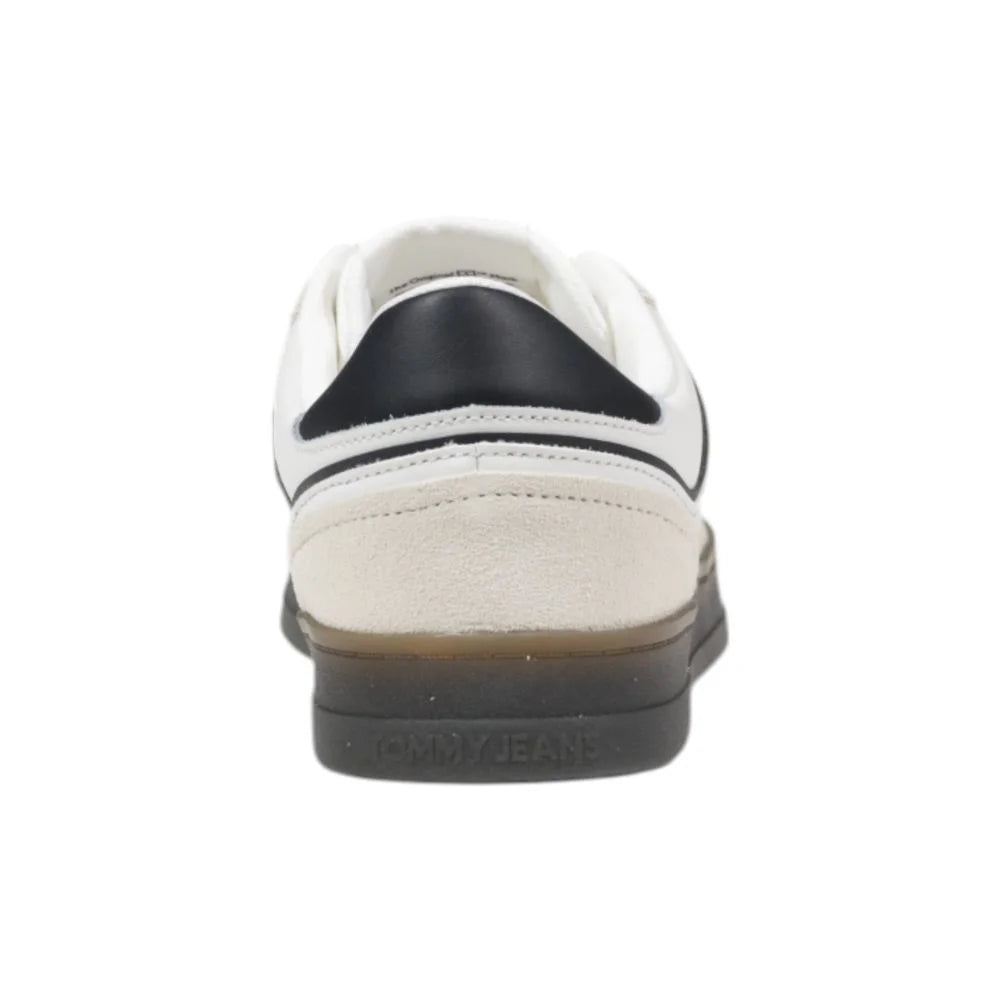 Tommy Hilfiger Jeans Black Leather Low Top Sneakers