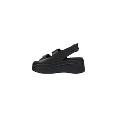 Tommy Hilfiger Jeans Black Leather Sandal