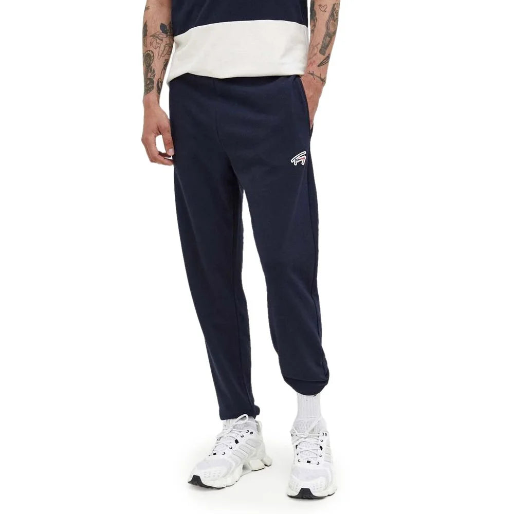 Tommy Hilfiger Jeans Blue Cotton Joggers Workout Pant - IT44 | S