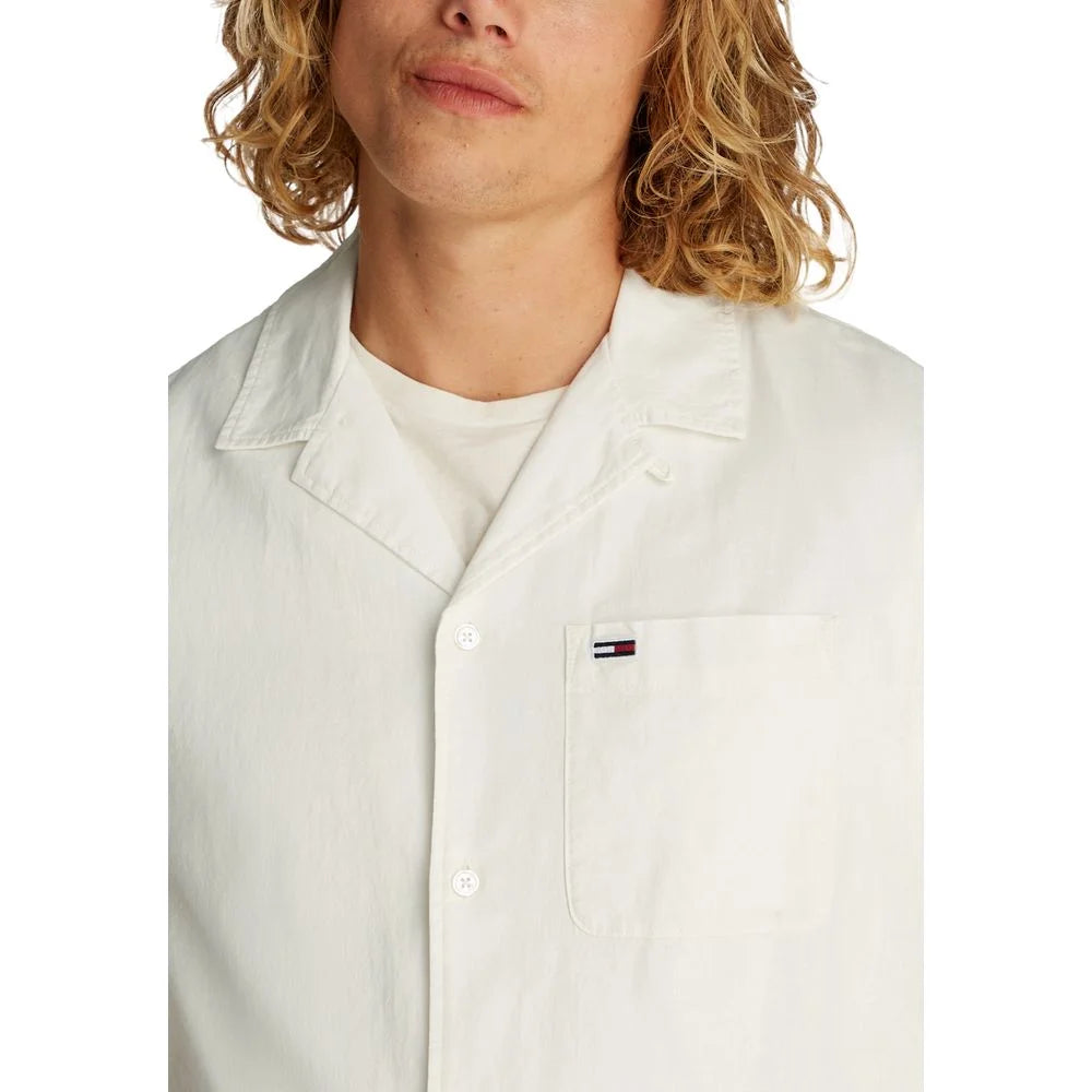 Tommy Hilfiger Jeans Cream Cotton Shirt - IT46 | M