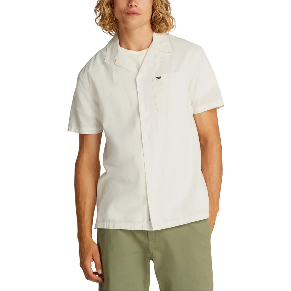 Tommy Hilfiger Jeans Cream Cotton Shirt - IT46 | M
