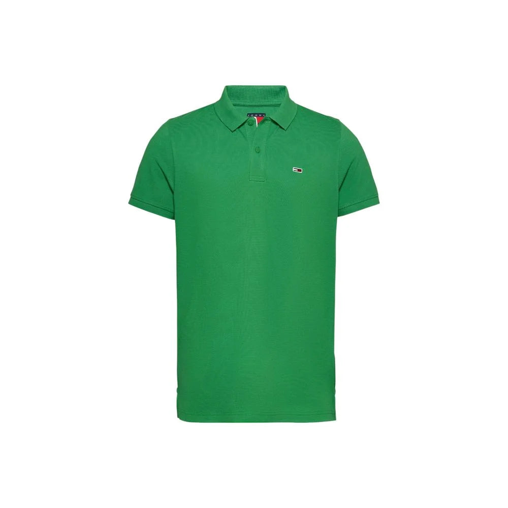 Tommy Hilfiger Jeans Green Cotton Polo Shirt