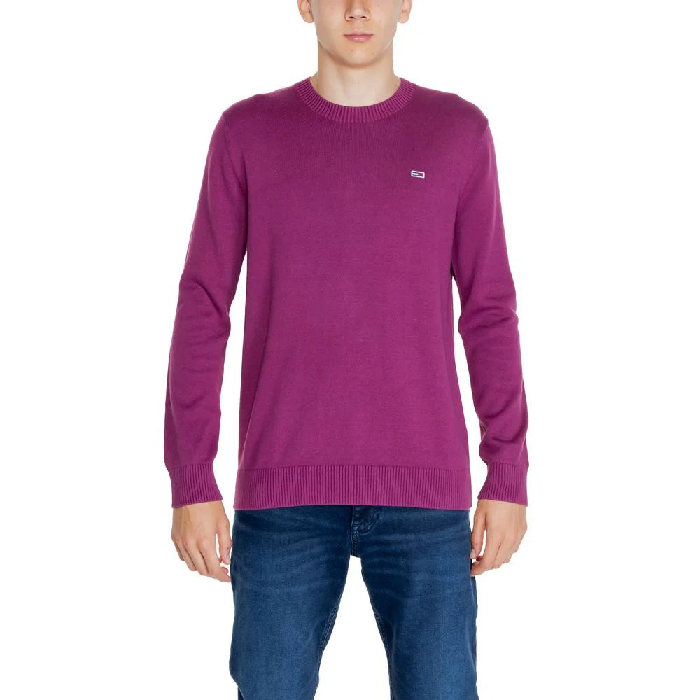 Tommy Hilfiger Jeans Purple Organic Cotton Sweater - IT52 | XL