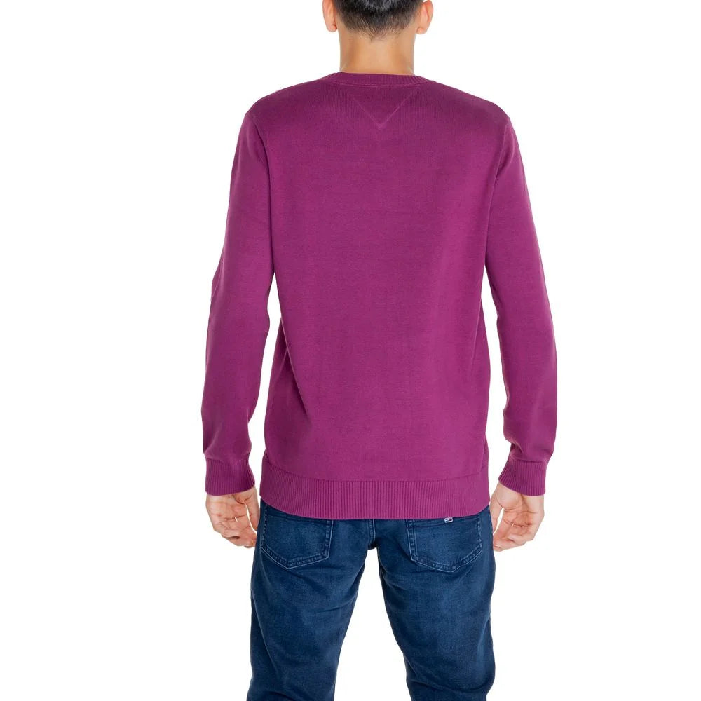 Tommy Hilfiger Jeans Purple Organic Cotton Sweater - IT52 | XL