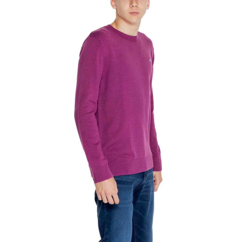 Tommy Hilfiger Jeans Purple Organic Cotton Sweater - IT52 | XL