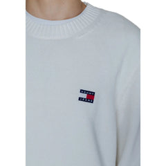 Tommy Hilfiger Jeans White Cotton Sweater - IT52 | XL