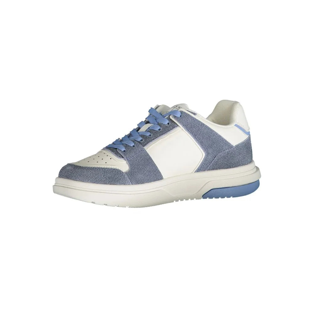 Tommy Hilfiger Light Blue Leather Women Sneaker - Sneakers