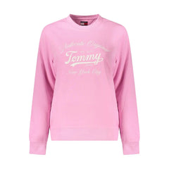 Tommy Hilfiger Pink Cotton Women Sweater - Sweatshirts
