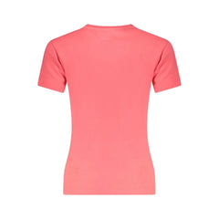 Tommy Hilfiger Pink Cotton Women T-Shirt - L