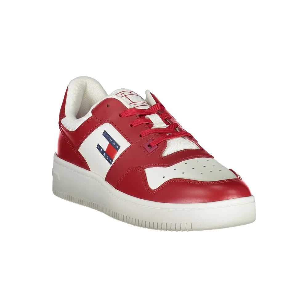 Tommy Hilfiger Pink Leather Men Sneaker - Sneakers