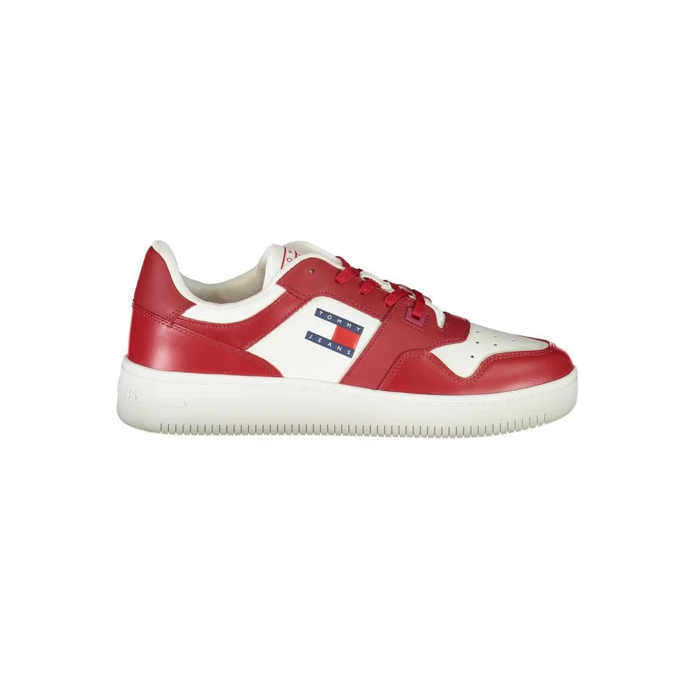 Tommy Hilfiger Pink Leather Men Sneaker - Sneakers