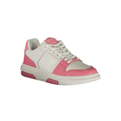 Tommy Hilfiger Pink Leather Women Sneaker - Sneakers
