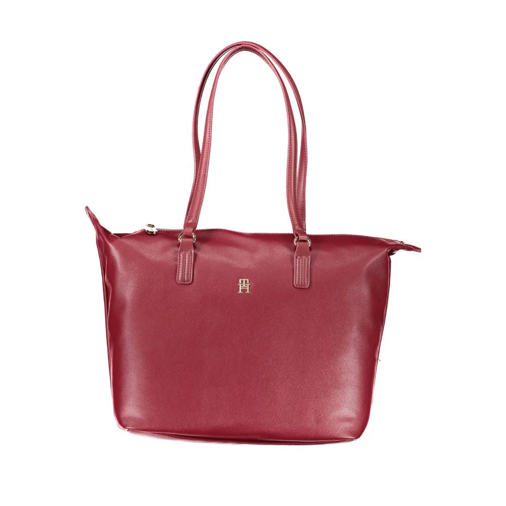 Tommy Hilfiger Pink Polyester Women Handbag - Shopper Bags
