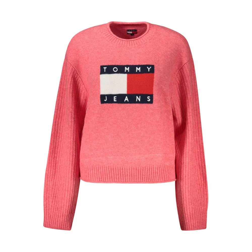 Tommy Hilfiger Pink Wool Women Sweater - XL