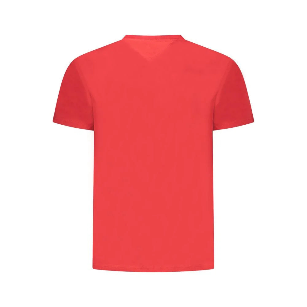 Tommy Hilfiger Red Cotton Men T-Shirt - T-Shirts