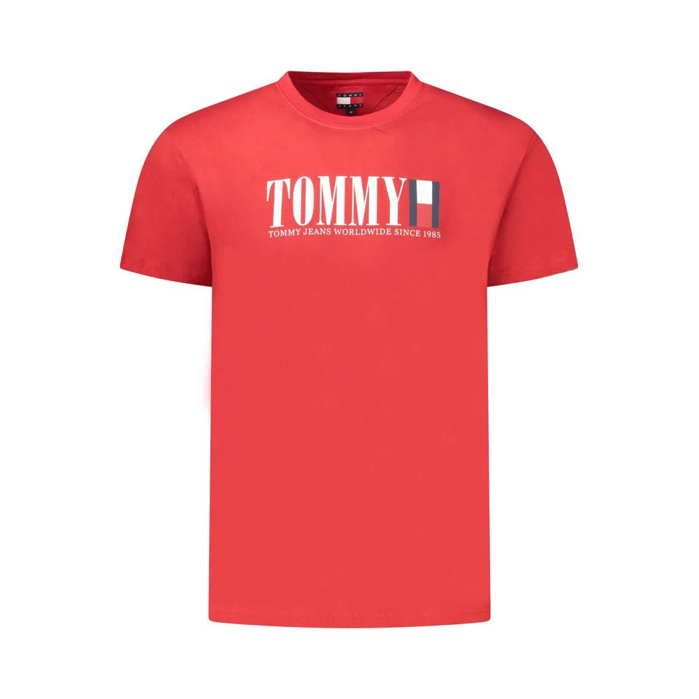Tommy Hilfiger Red Cotton Men T-Shirt - T-Shirts