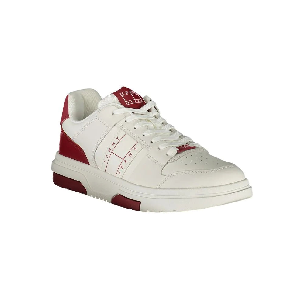 Tommy Hilfiger Red Leather Men Sneaker - Sneakers