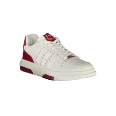 Tommy Hilfiger Red Leather Men Sneaker - Sneakers