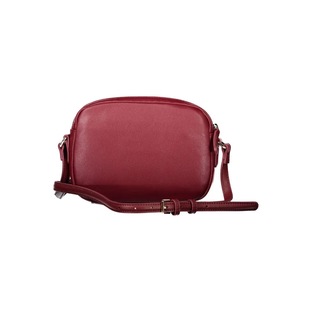 Tommy Hilfiger Red Polyester Handbag - Cross Body Bags
