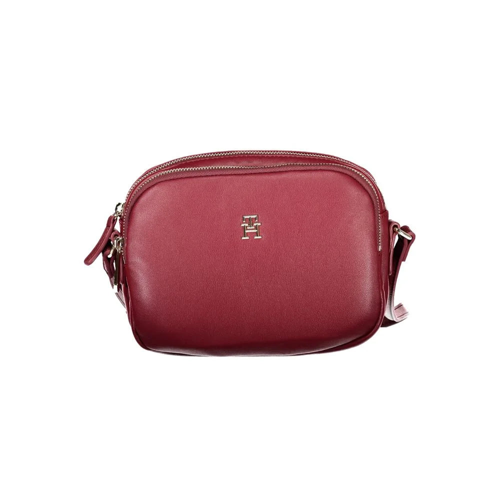 Tommy Hilfiger Red Polyester Handbag - Cross Body Bags
