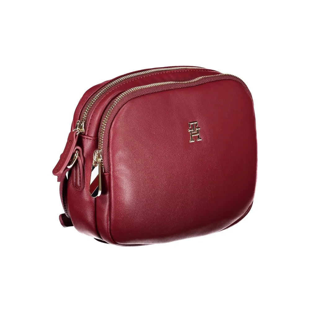 Tommy Hilfiger Red Polyester Handbag - Cross Body Bags