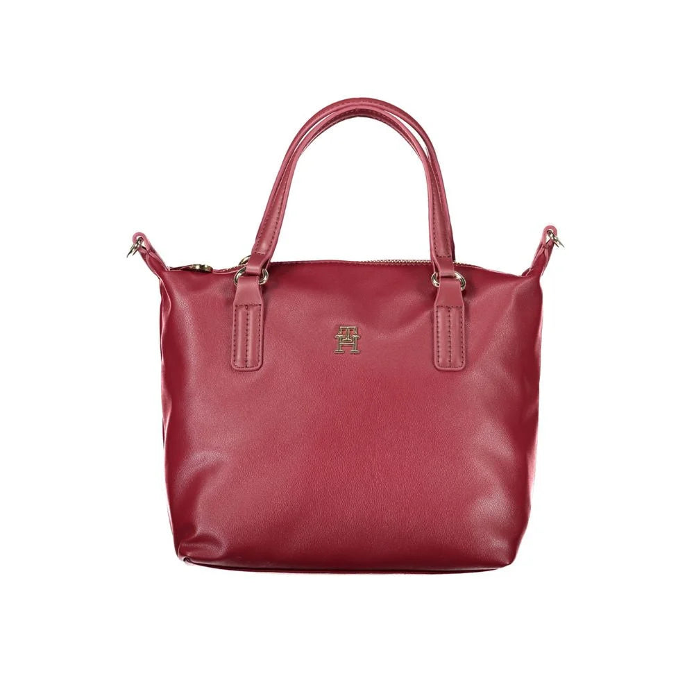 Tommy Hilfiger Red Polyester Handbag - Shoulder Bags