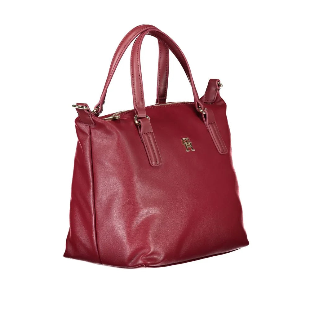 Tommy Hilfiger Red Polyester Handbag - Shoulder Bags